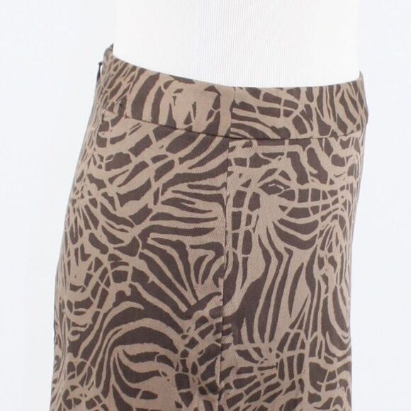 Brown geometric BANANA REPUBLIC pencil skirt 2 - Picture 6 of 8